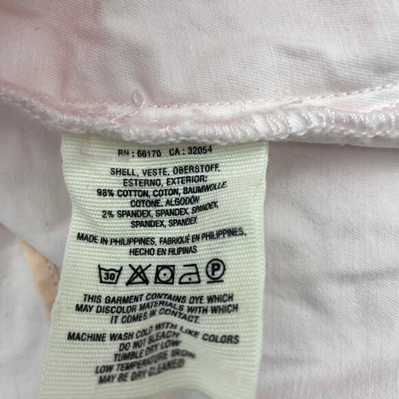 CHINO by Anthro Jacket Pink Button-Up Swing Button Up Womens Size XS Lightweight - Picture 5 of 7